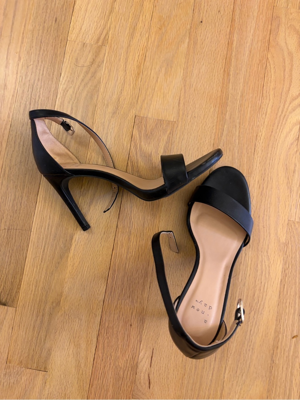 Black Ankle-Strap High Heel Sandals - Women